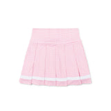 Trinity Tennis Skirt in Pink Sand Gingham