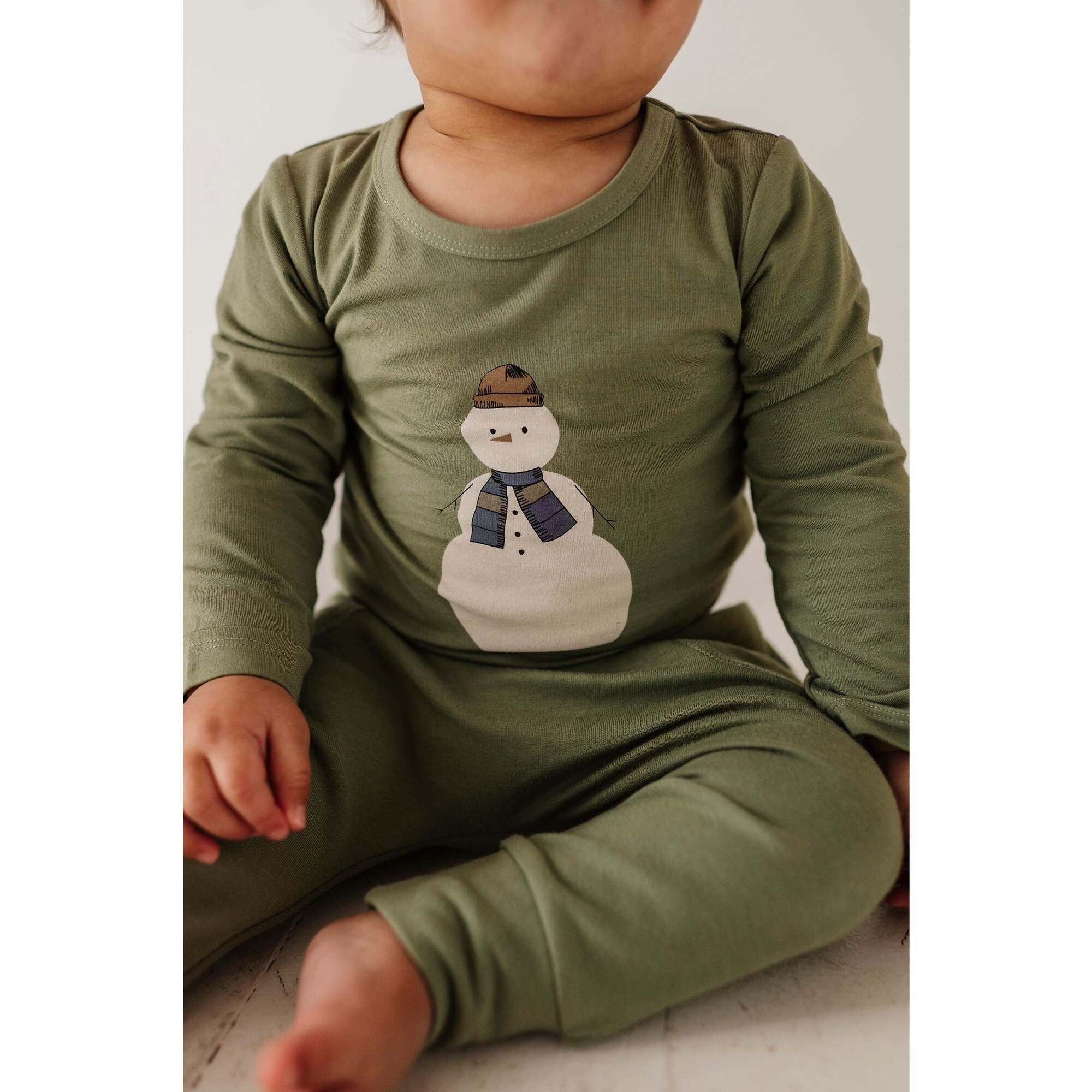 Baby Long Sleeve Bodysuit Smiley Check in Portabella