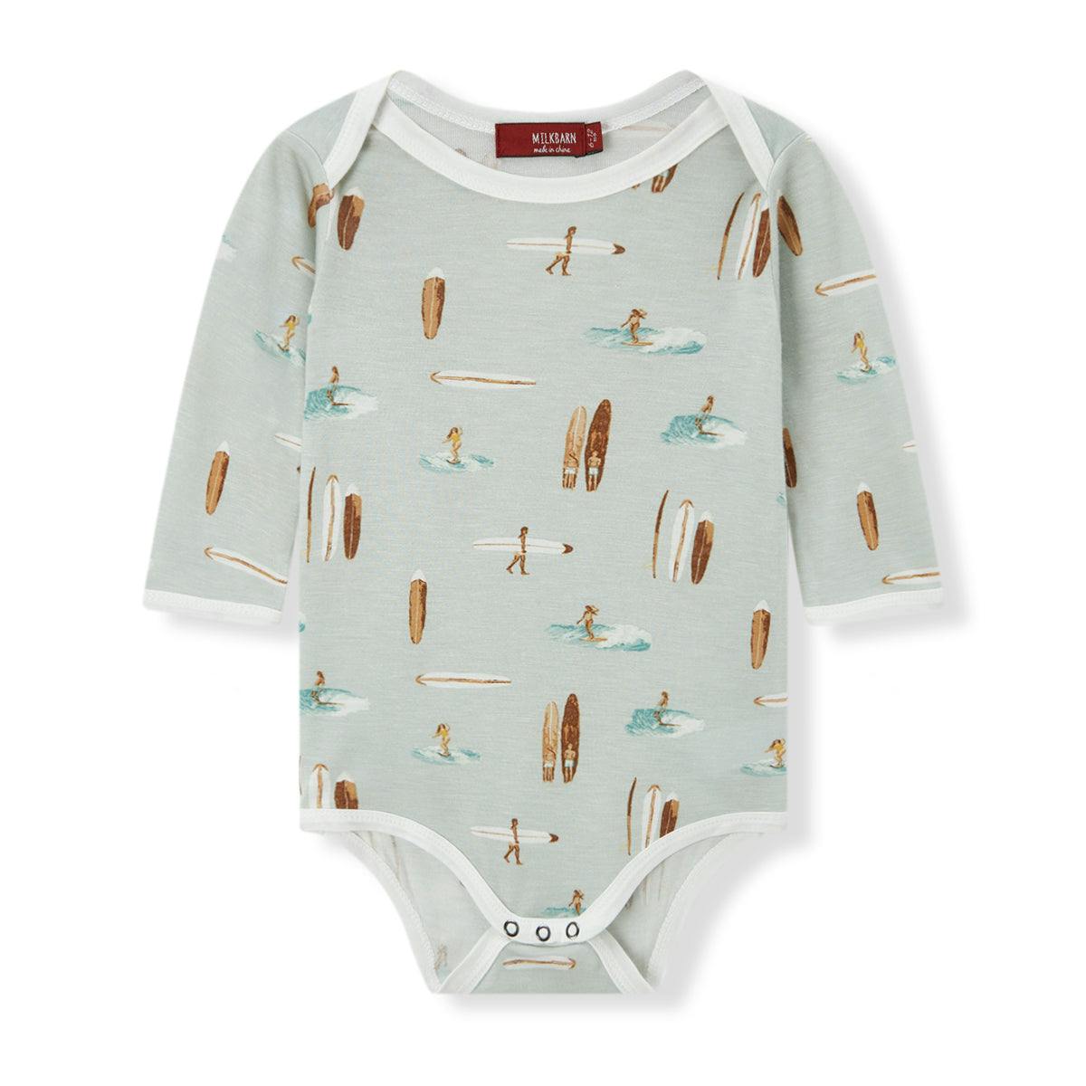 Vintage Surf Bamboo Long Sleeve One Piece
