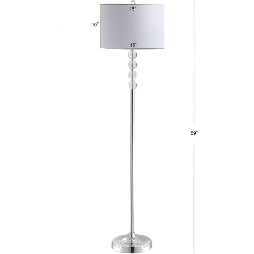 Aubrey 59.5" Crystal / Metal LED Floor Lamp