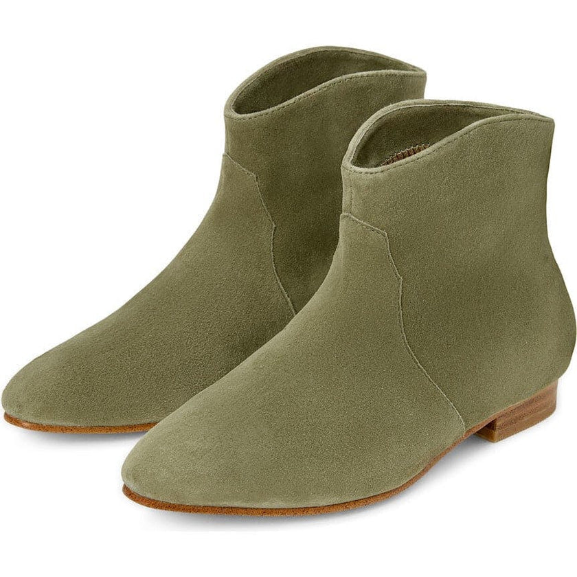 Cassie Velvet Suede Pointed Toe Ankle Boots