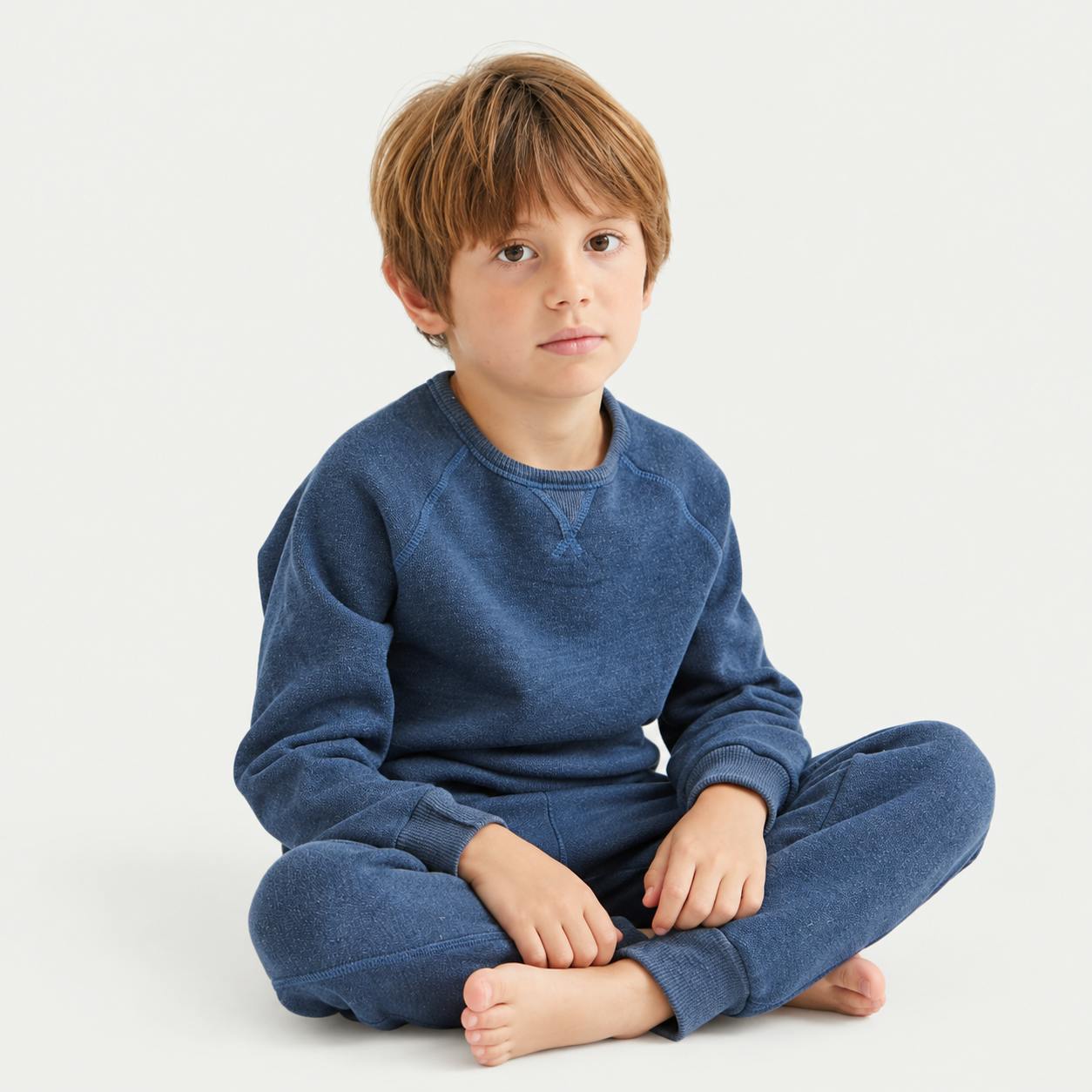 Heathered Vintage Sherpa Sweatshirt + Sweatpant Set