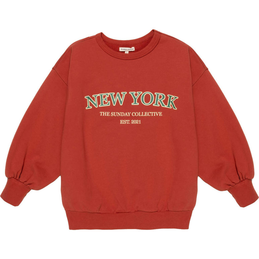 Adults Organic Weekend Sweatshirt in Rhythm Red