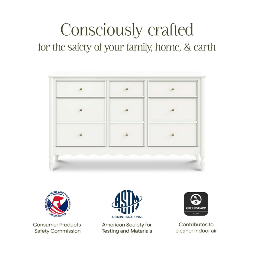 Namesake Ambrosia 9-Drawer Wide Assembled Dresser (56")