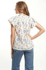 Marion Top - Pastel Cream