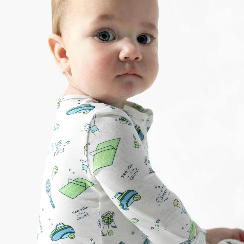 Tennis Bamboo Convertible Footie
