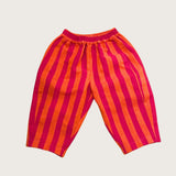 Adult Manu Linen Stripe Barrel Leg trousers