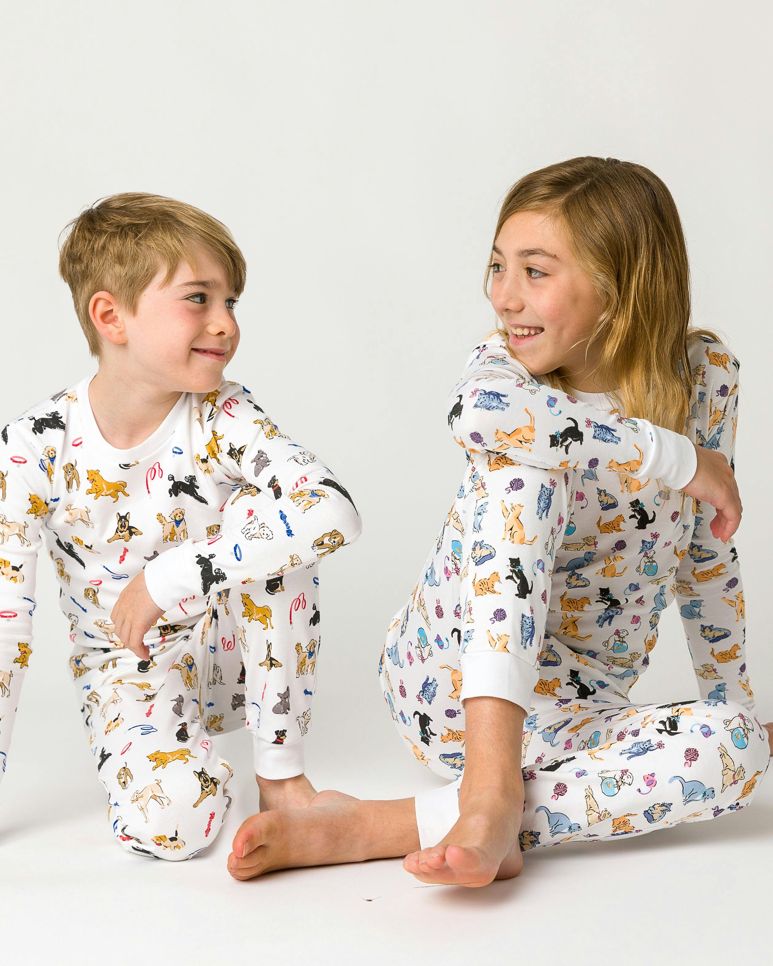 The Organic Long Sleeve Pajama Set [Cat Nap]