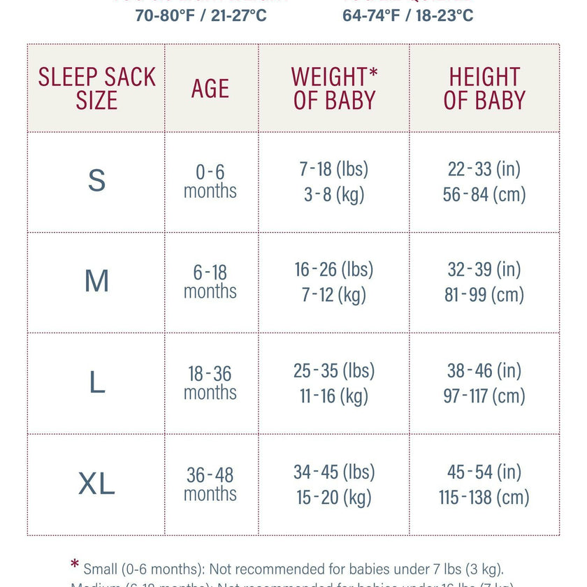 TOG 0.6 (Lightweight) Wearable Blanket Baby Sleep Sack