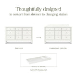 Namesake Ambrosia 9-Drawer Wide Assembled Dresser (56")