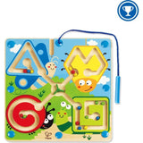 Hape: Best Bugs Magnetic Maze&nbsp;- Wooden Magnetic Wand Bead Maze