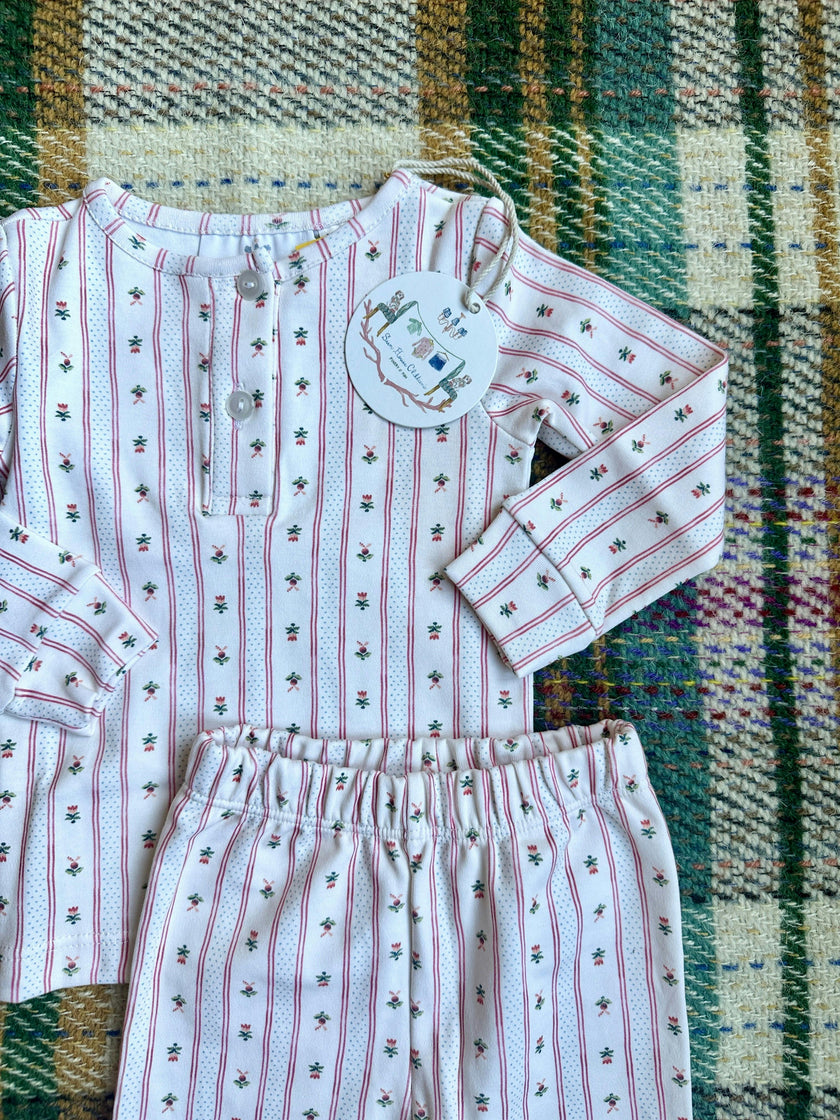 Girls Pajama in Holiday Dot Stripe