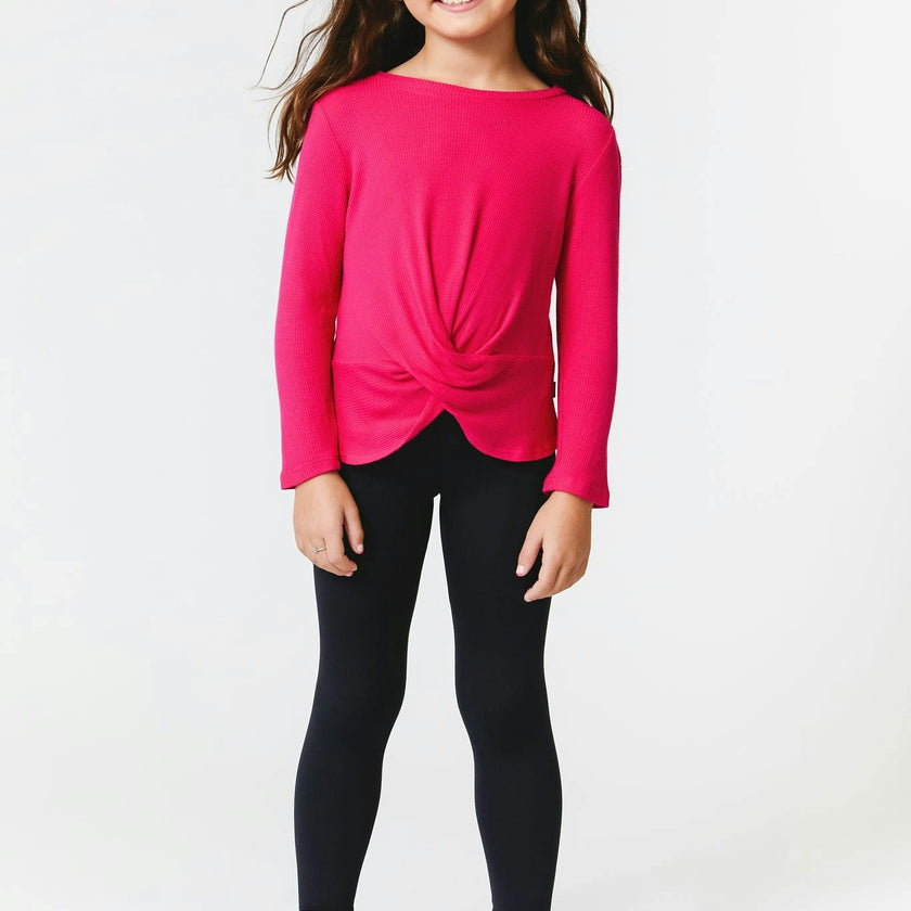 Girls Tlc High Rise Elastic-Free Waistband Leggings