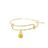 November Birthstone Bangle Bracelet