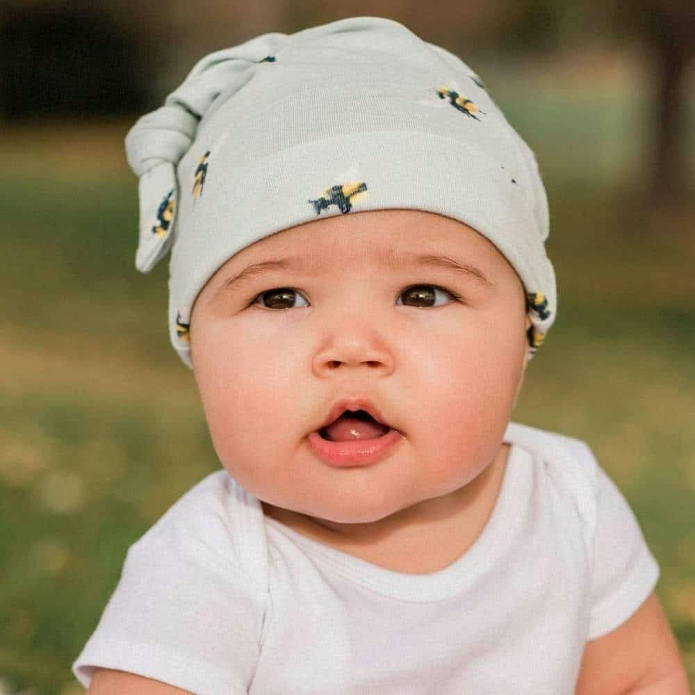 Bumblebee Bamboo Knotted Beanie Hat