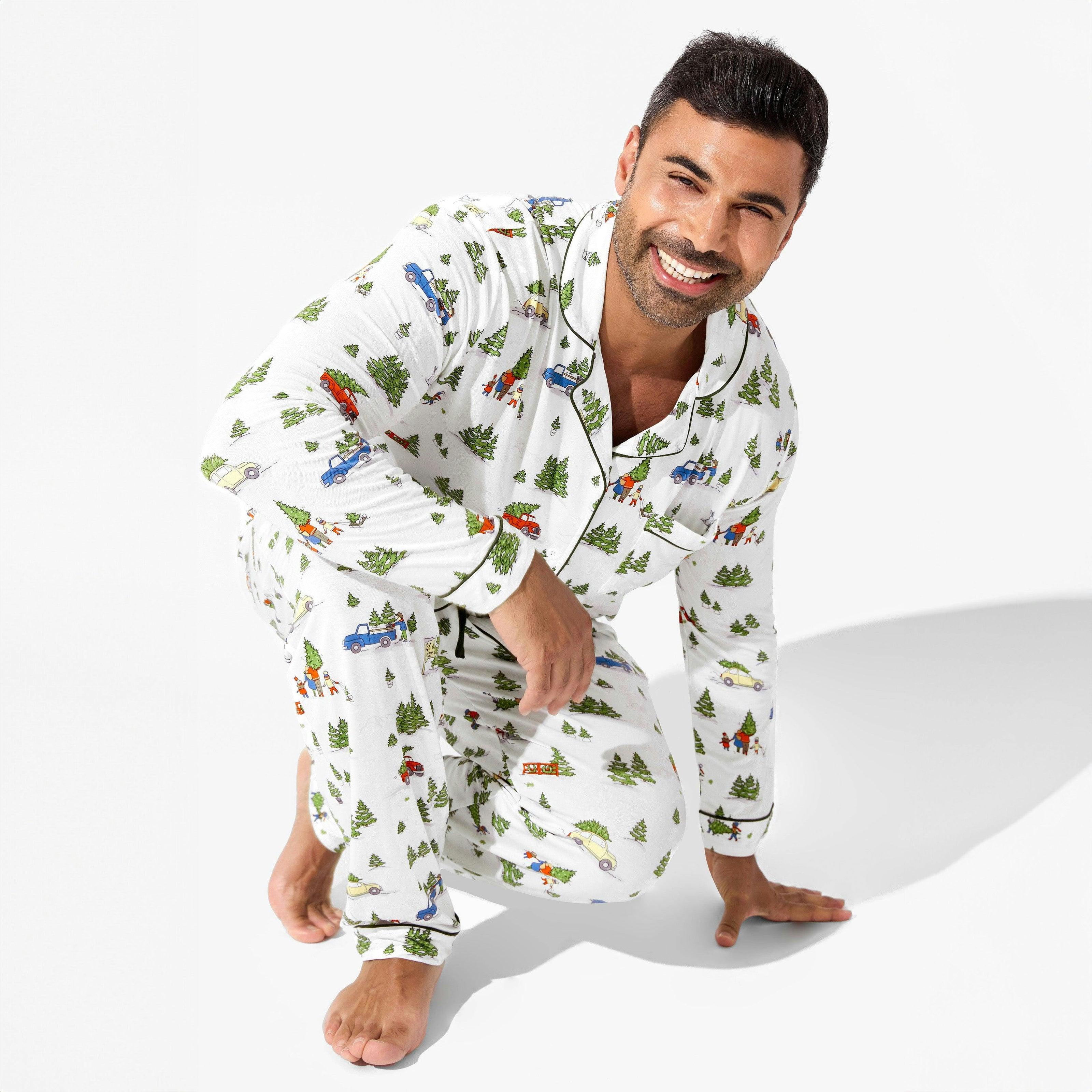 Christmas Tree Farm Bamboo Men's Pajama Set