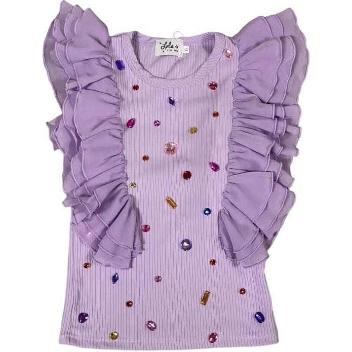 Bejeweled Gem Tank Lavender