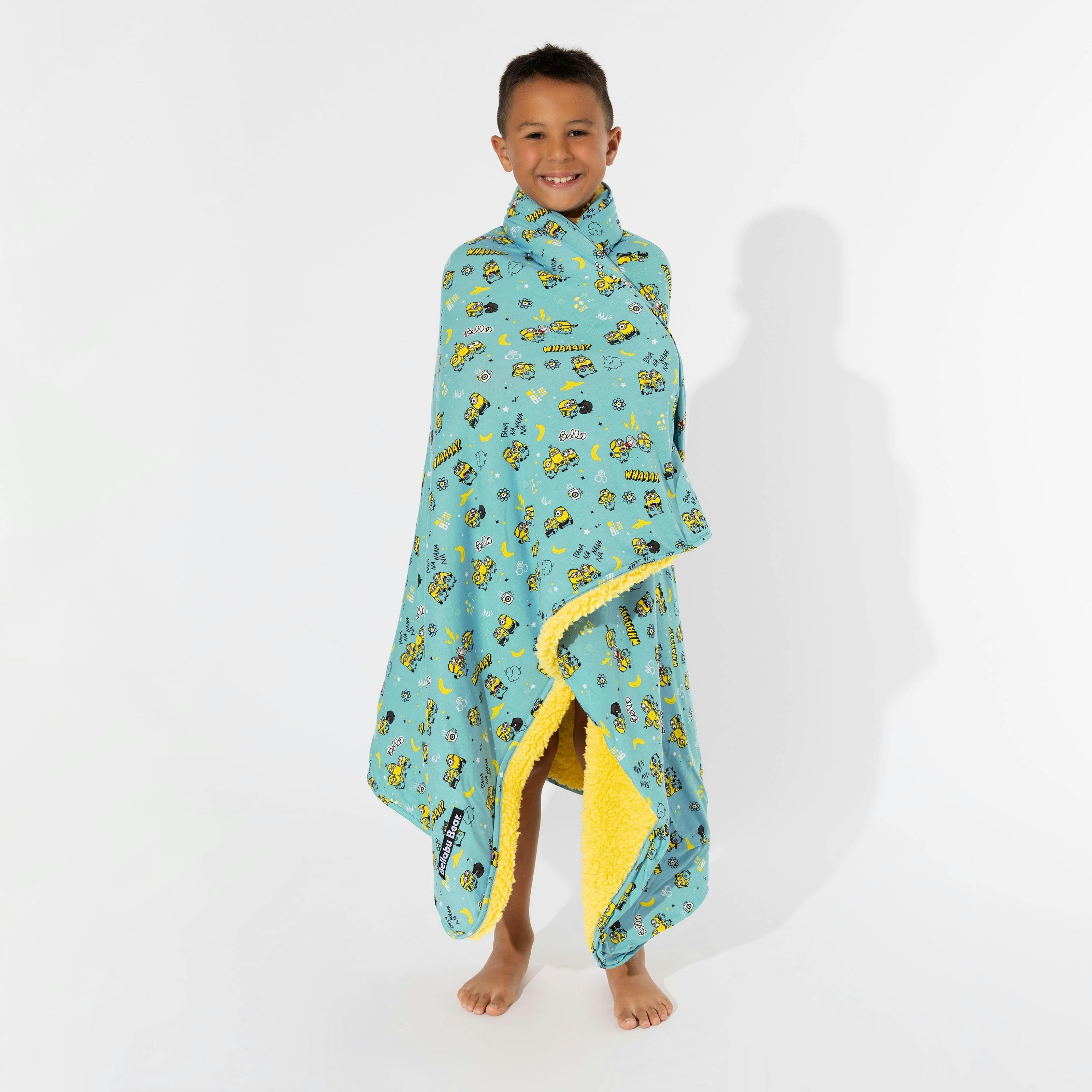 Minions Bello Banana Bamboo Sherpa Blanket