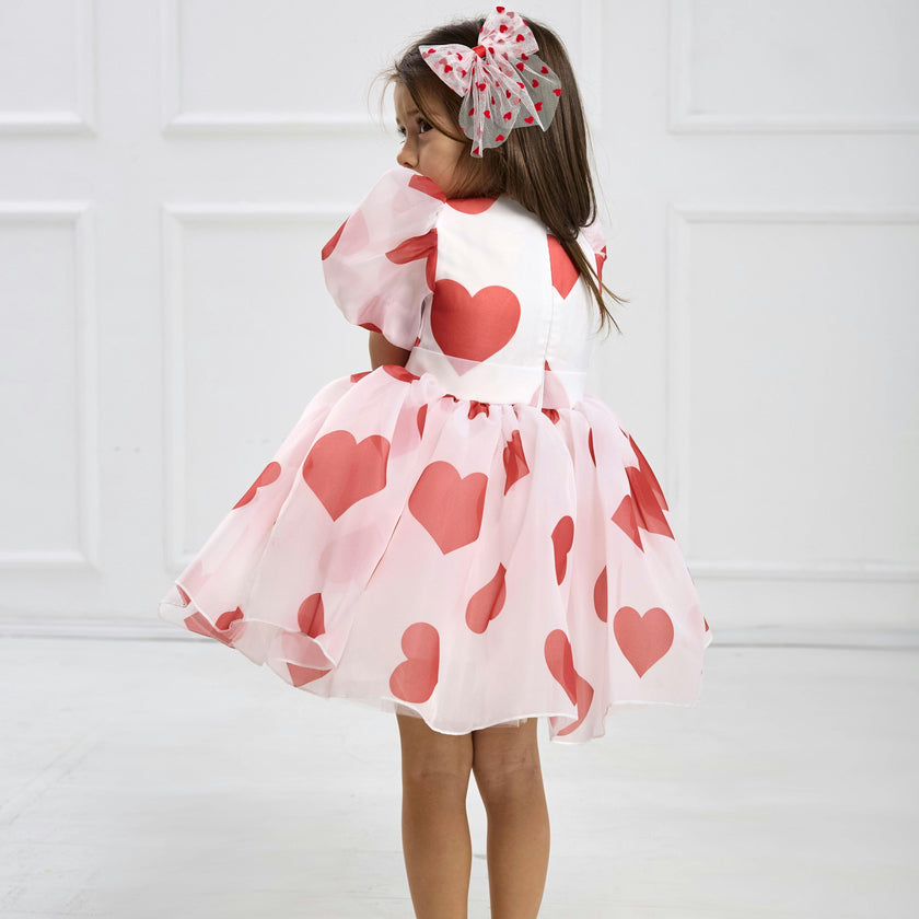 Heart Dress – Includes Matching Hair Accessory