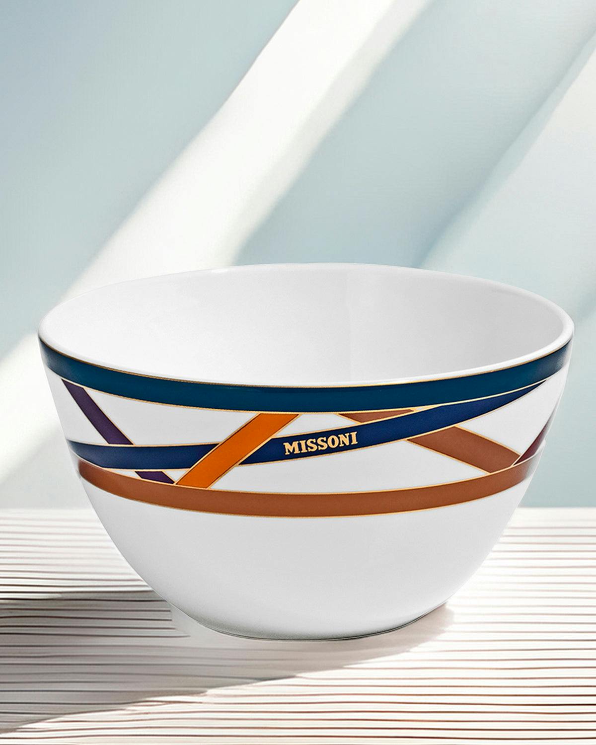Rice Bowls NASTRI Set of 2  Multicolor diam. 4.5