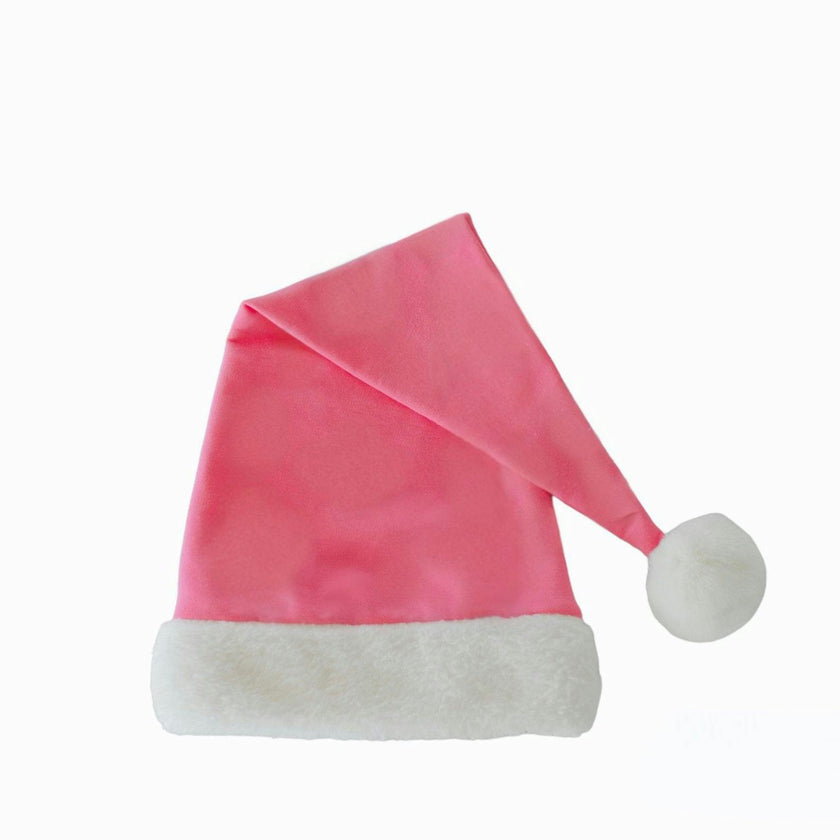 Sustainable Pink Elf Hat for Kids & Adults - Recycled Cotton Christmas Costume Accessory