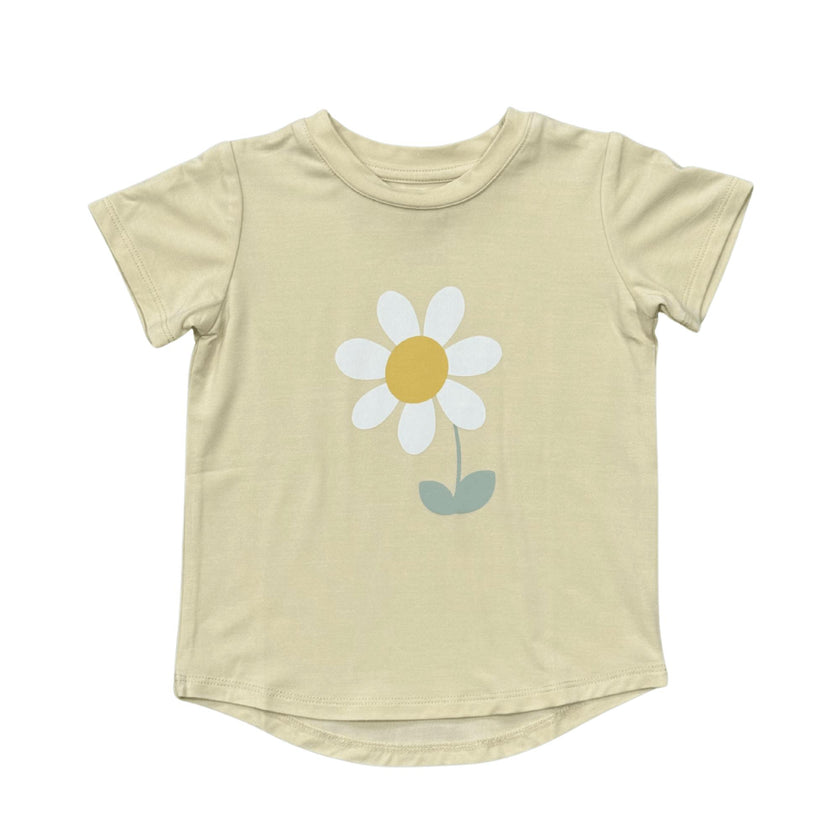 Girl's Short Sleeve Tee in Golden Daisy