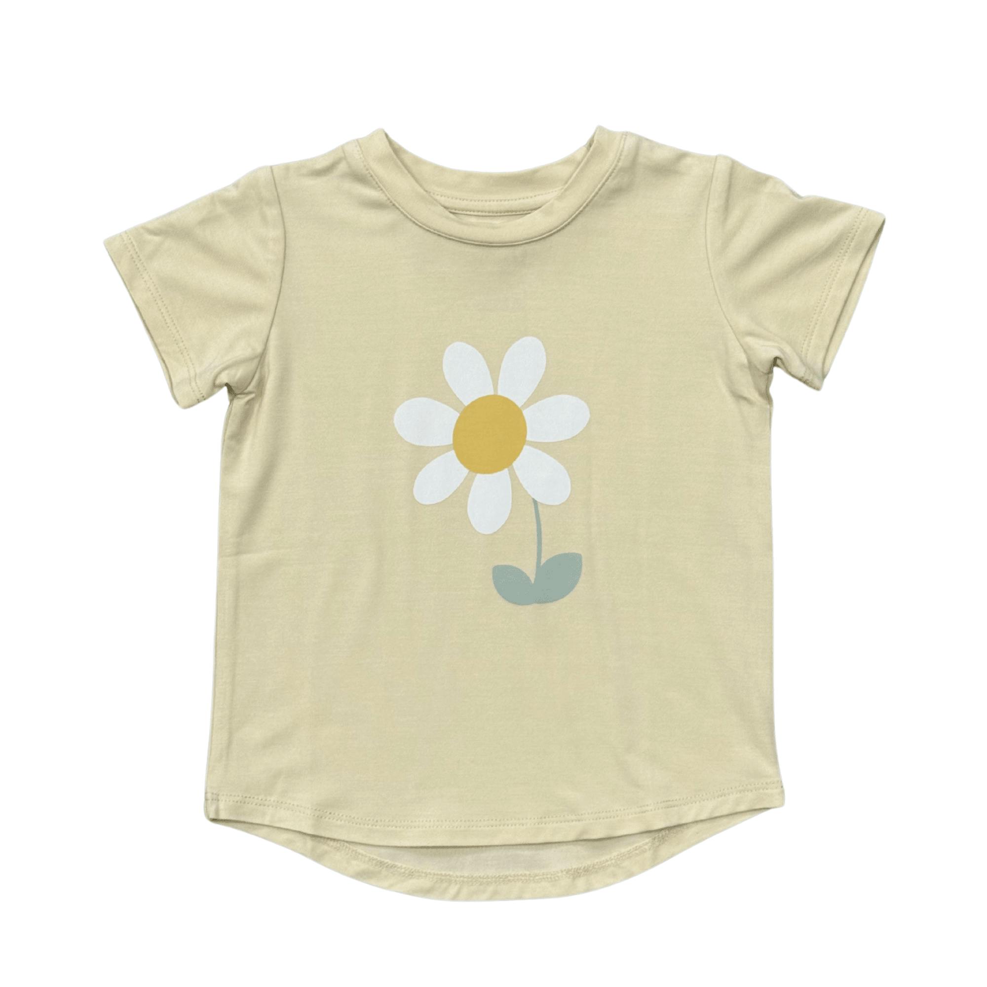 Girl's Short Sleeve Tee in Golden Daisy