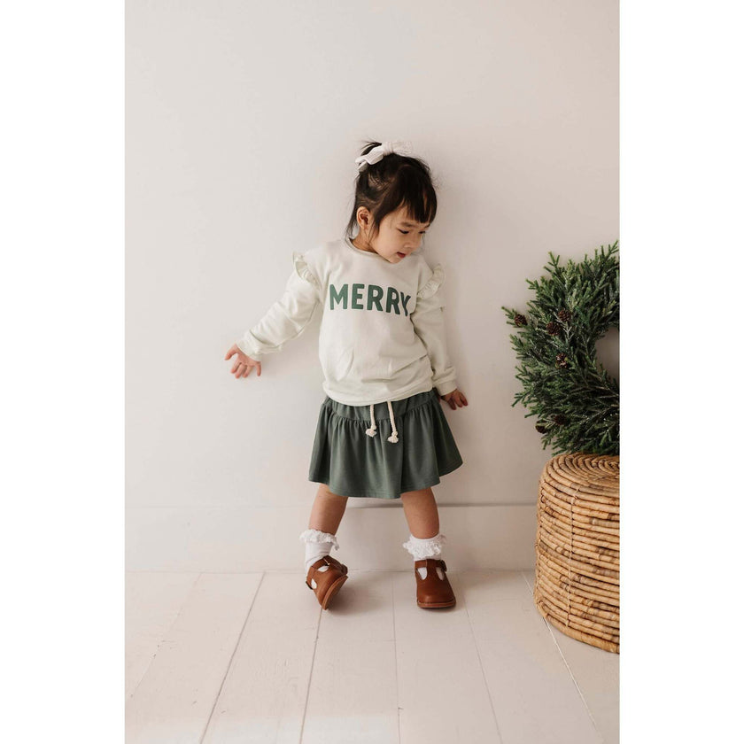 Ruffle Sweatshirt Ballerina