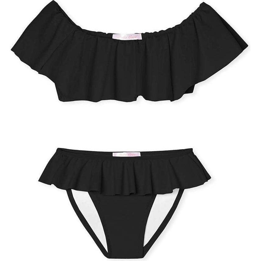 Wide Neck Ruffle Bikini