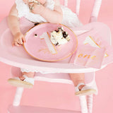 Milestone Pink Onederland Dinner Plates