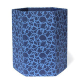 Recycled Cotton Storage/Waste Basket Blue Interlocking Circles