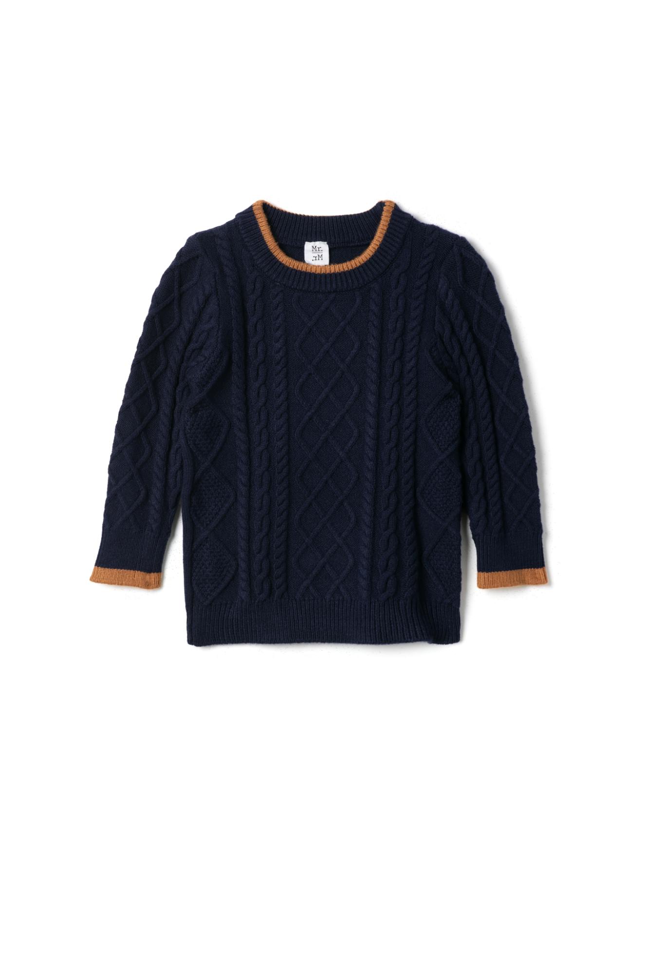 Cable Knit Sweater Black