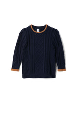 Cable Knit Sweater Black