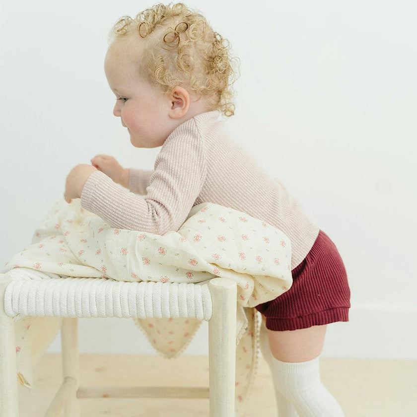 Muslin Blanket- Blush