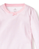 Kid's Pima Snug Fit Pajama Set in Pink Stripe