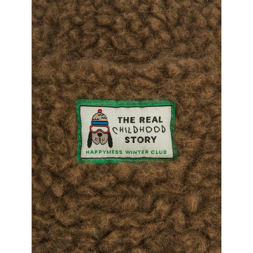 children's merino bucket hat - teddy brown