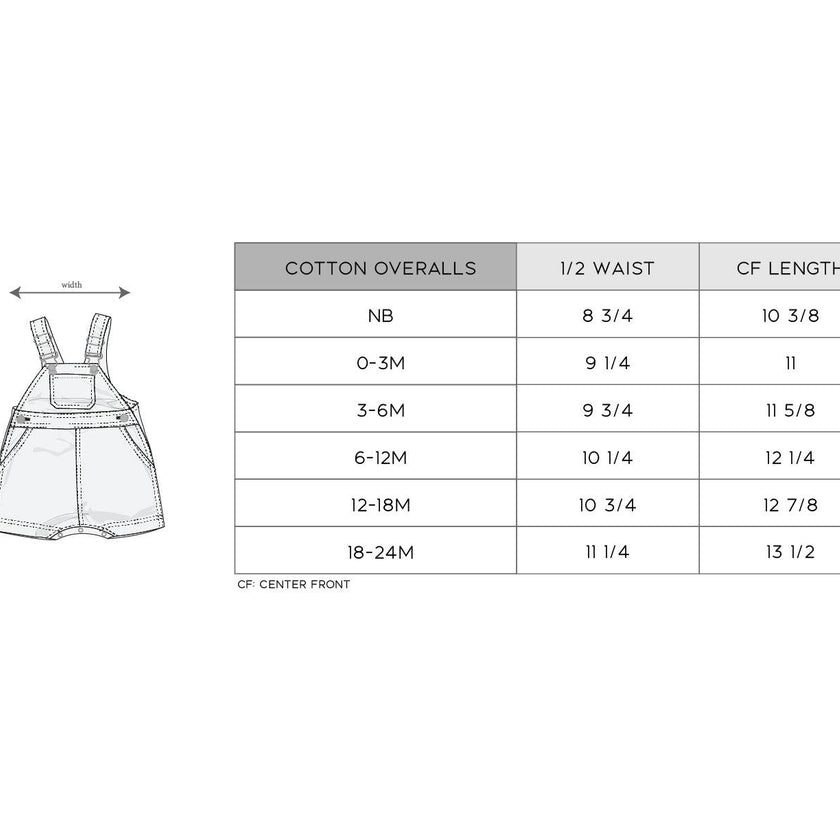 Cotton Overalls Set in Baseball