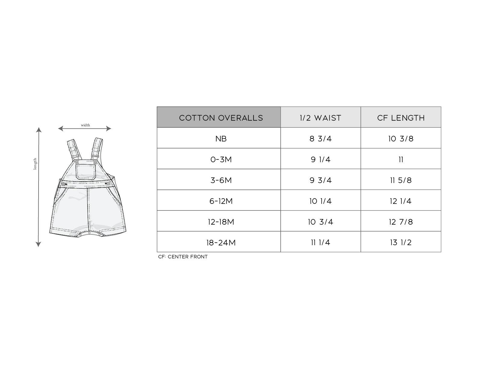Cotton Overalls Set in Baseball