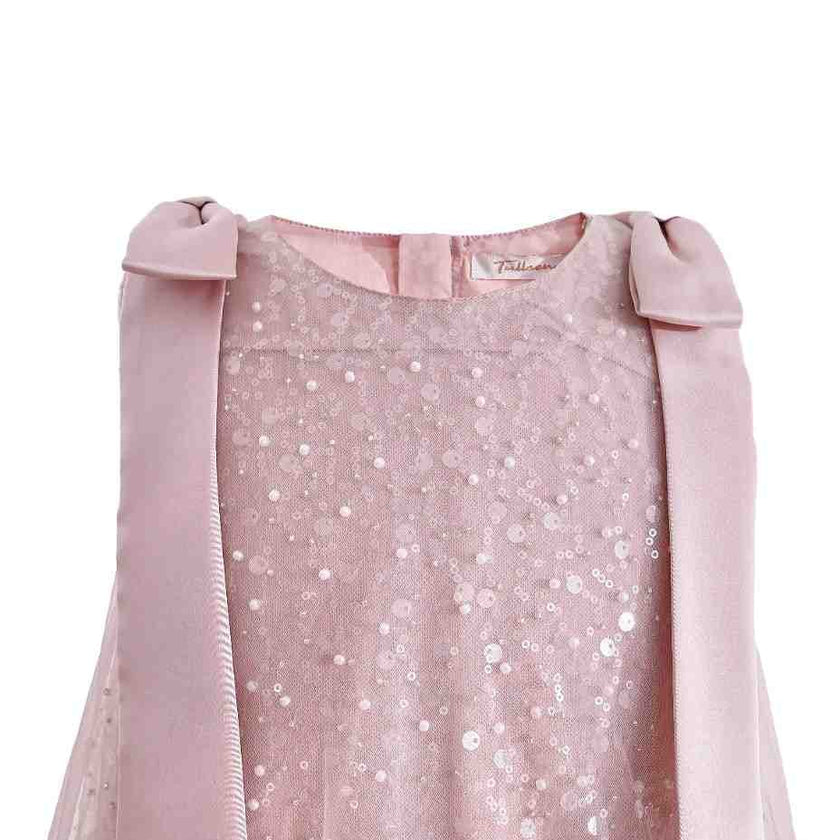 Pink Sequin Feather Dress