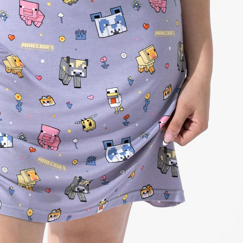 Minecraft Pixel Pals Bamboo Women's Nightgown