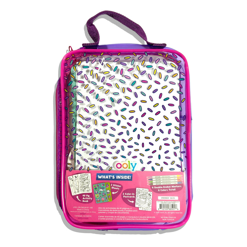 Let's Go! Activity & Coloring Kit - Unicorn Candy Town
