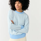women's chalet stripe knit sweater