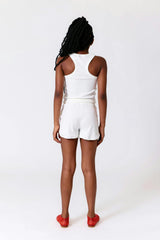 Girls Rib Shorts in Black
