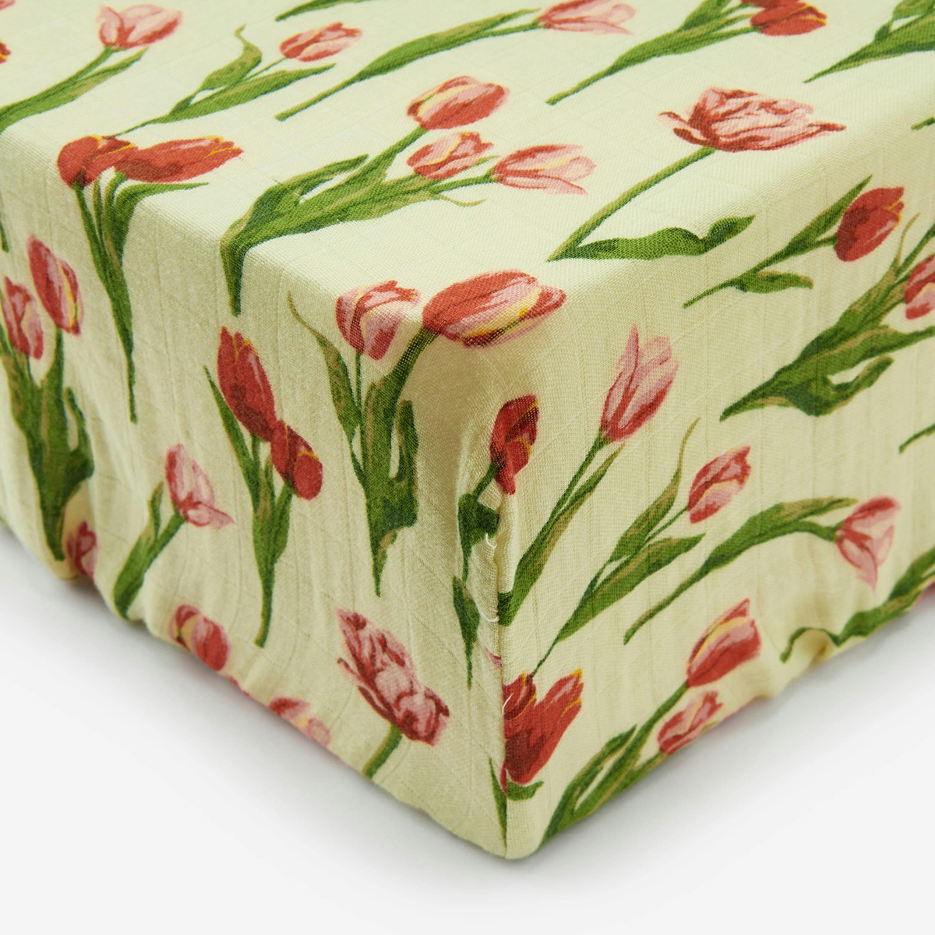 Tulip Bamboo Crib Sheet