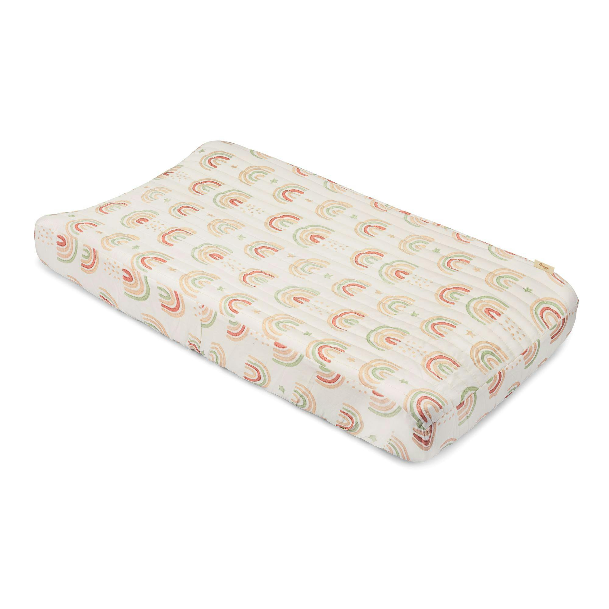Parker Rainbow Cotton Quilted Change Pad Cover