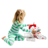 Kids Drawbertson Wild Stripes Long PJ Set - Organic Stretch Jersey Knit Cotton