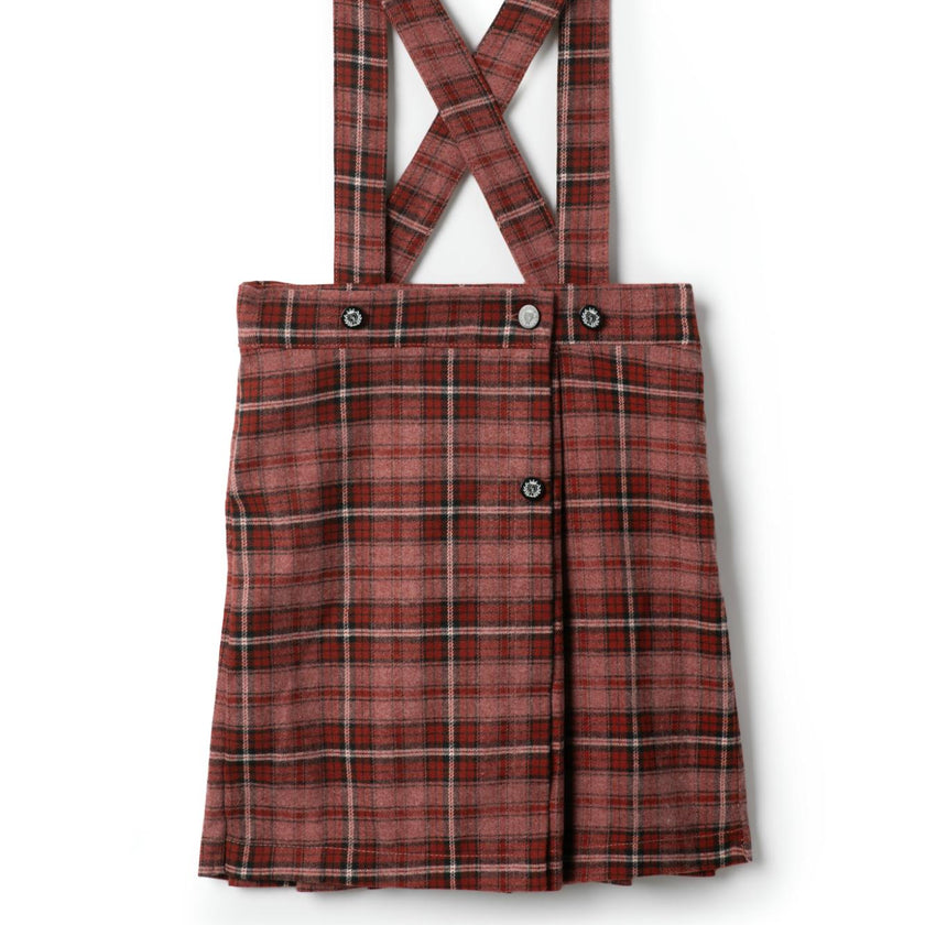Plaid Skirt Burgundy