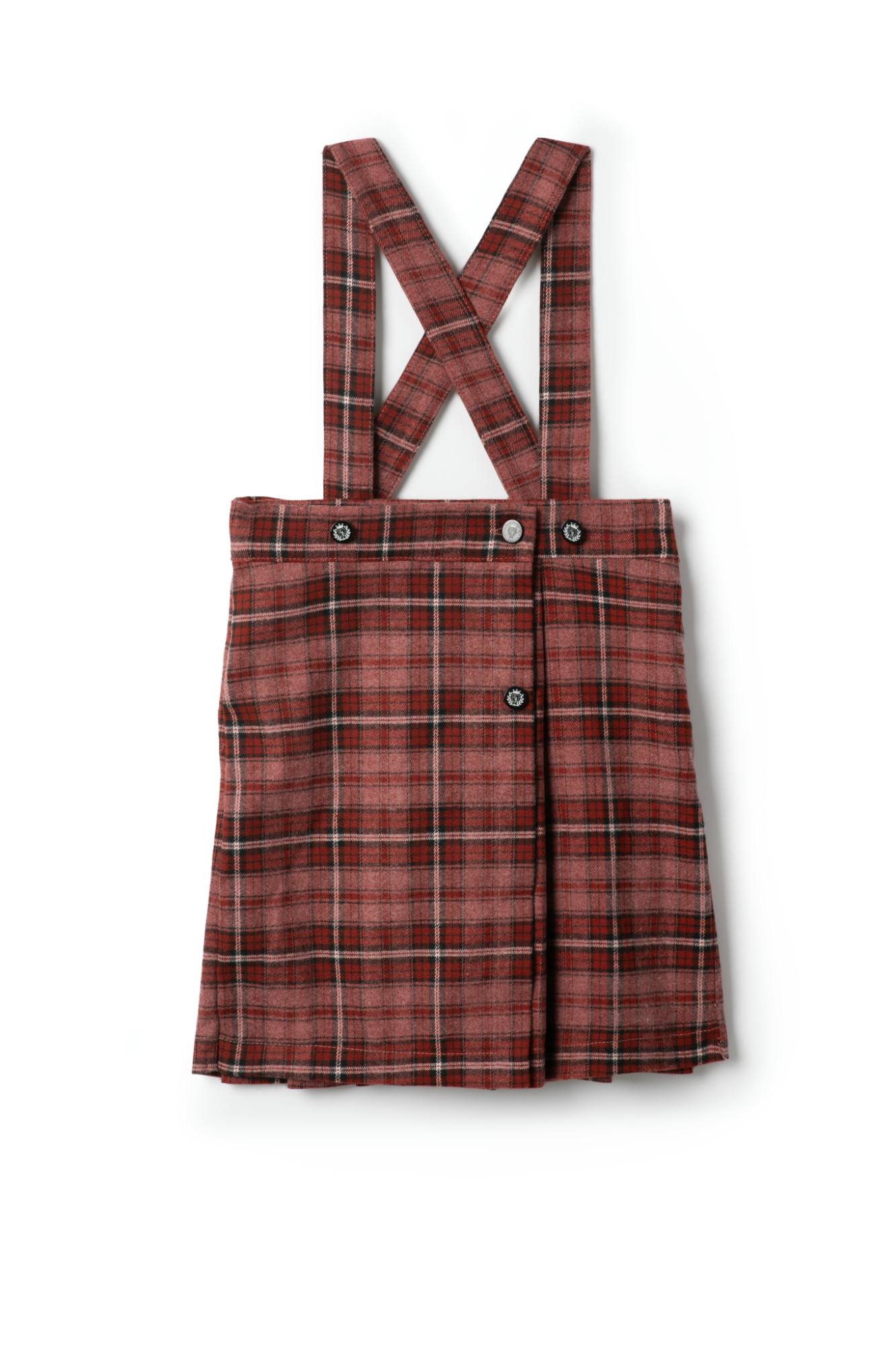 Plaid Skirt Burgundy