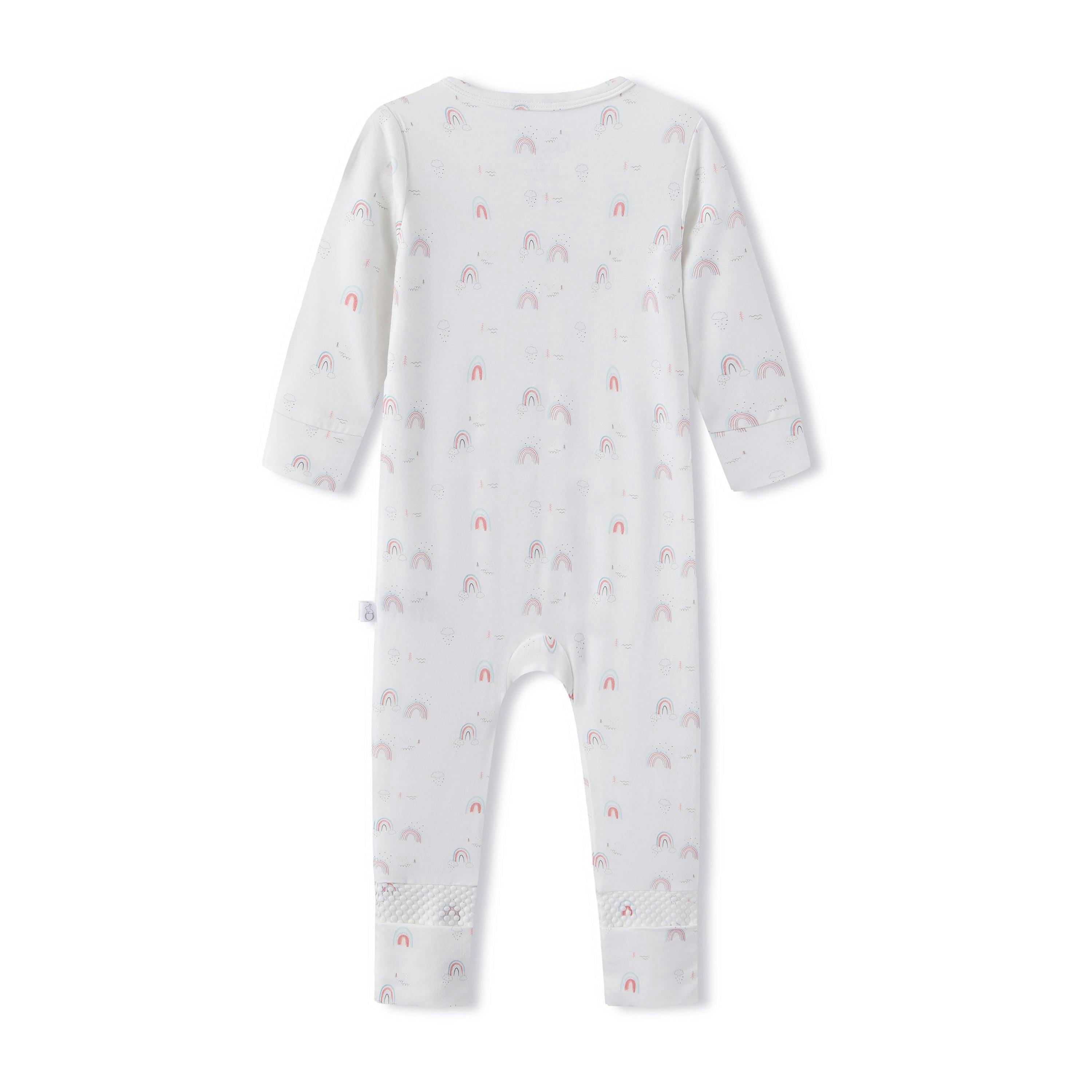 Bamboo Magnetic Footie Pajama - Arc en ciel