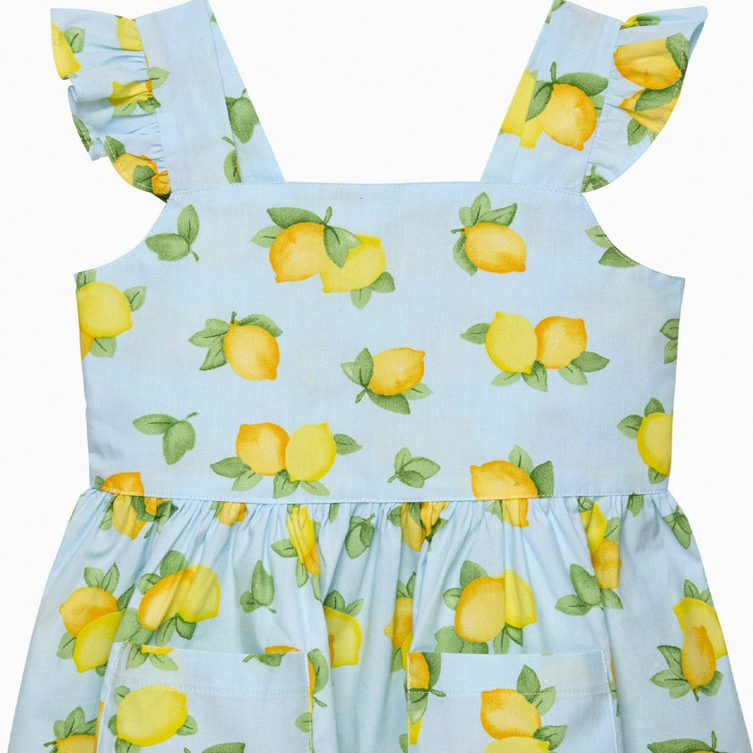 Adelina Summer Dress in Lemon